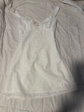 Princess Polly White Eyelet Mini Dress